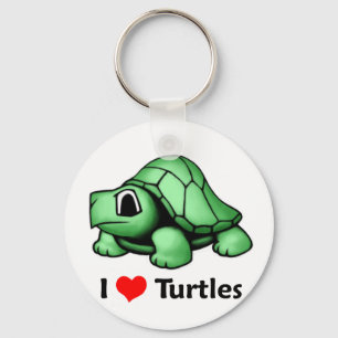 I love Turtles Key Ring