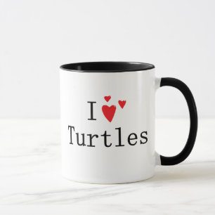 I Love Turtles Mug