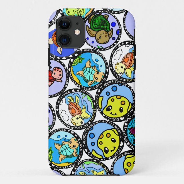 I love turtles phone case (Back)