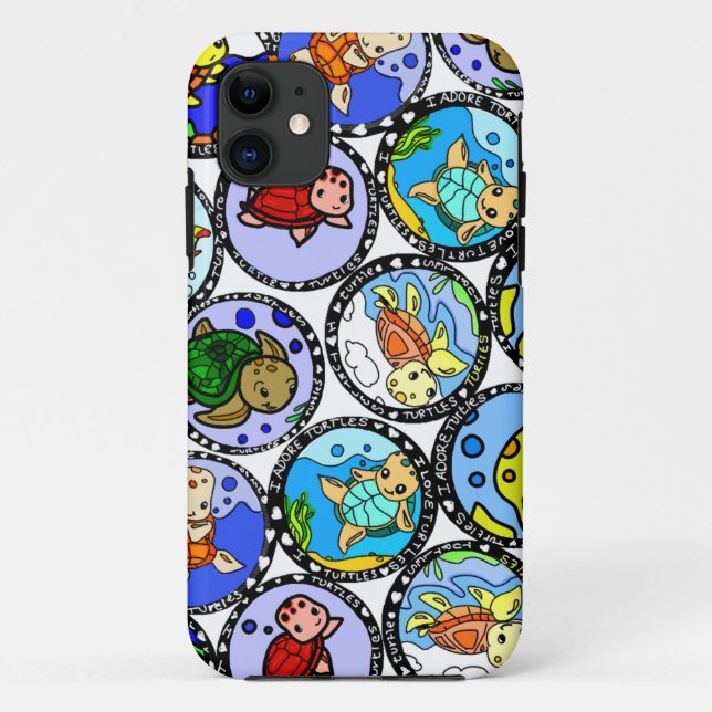 I love turtles phone case (Back)