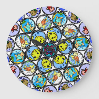 I love turtles phone case large clock