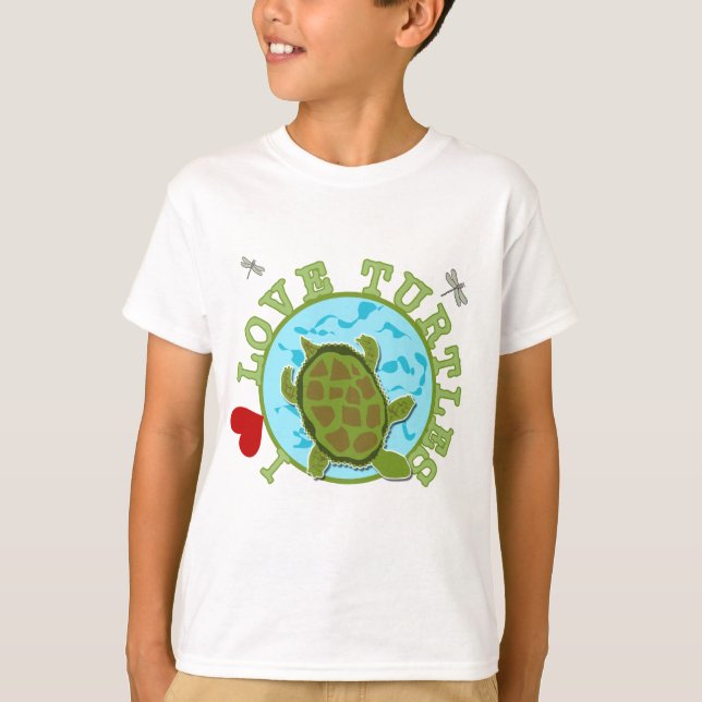 I Love Turtles Tshirts and Gifts (Front)