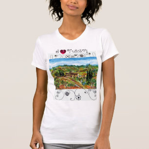 I LOVE TUSCANY,OLD FARMHOUSE IN CHIANTI LANDSCAPE T-Shirt