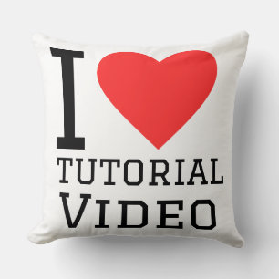 I love tutorial videos cushion