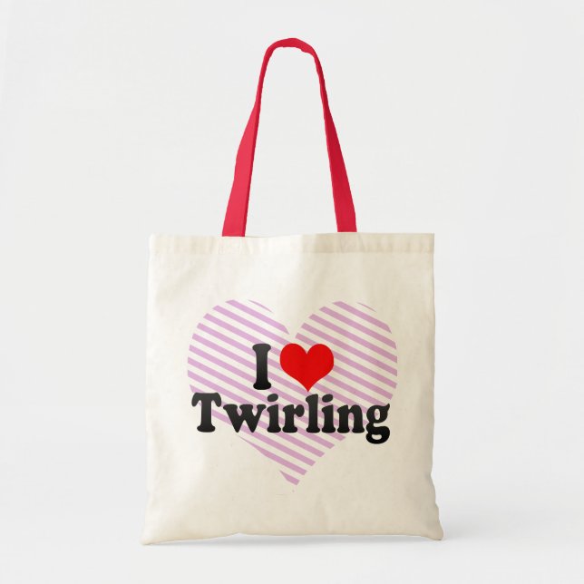 I Love Twirling Tote Bag (Front)