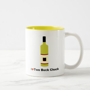 I Love Two Buck Chuck Two-Tone Coffee Mug