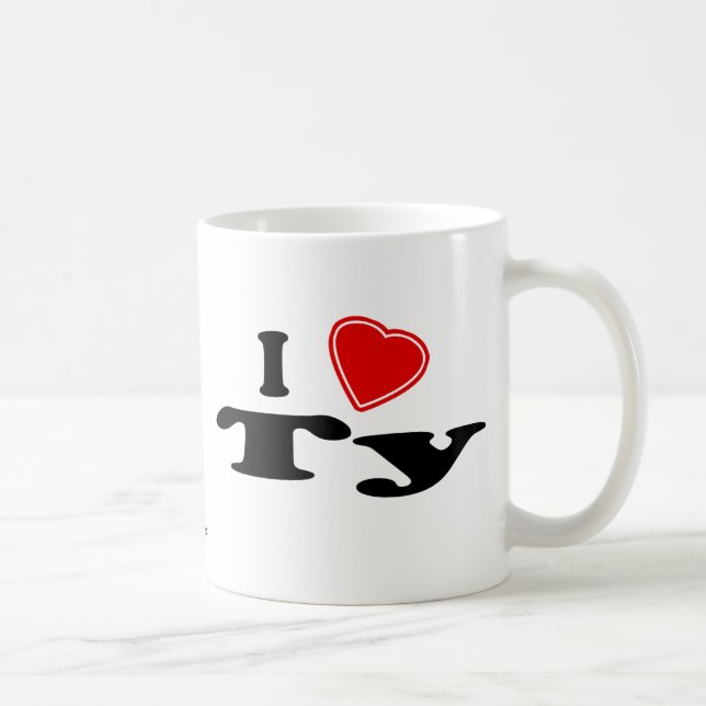 I Love Ty Coffee Mug (Right)