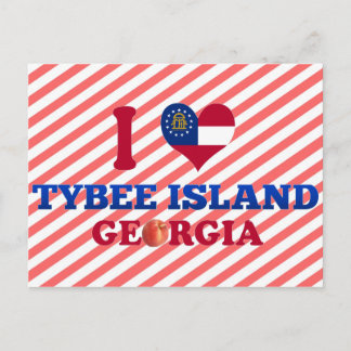 I Love Tybee Island, Georgia Postcard