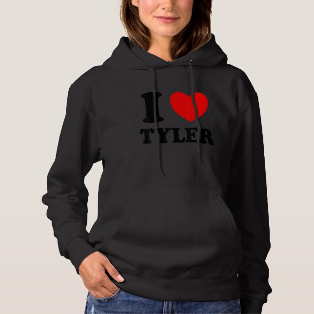 I Love Tyler Hoodie (Front)