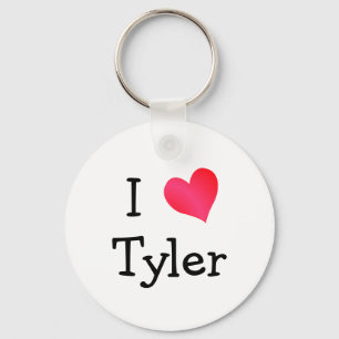 I Love Tyler Key Ring