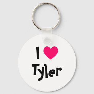 I Love Tyler Key Ring