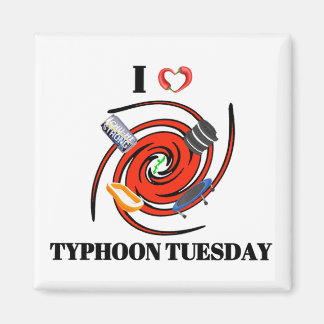 I Love Typhoon Tuesday Fridge Magnet
