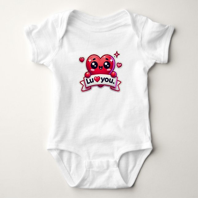 I love U Baby  Bodysuit (Front)
