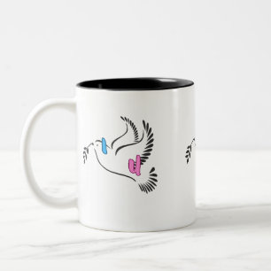 I Love U Gift For You Two-Tone Coffee Mug