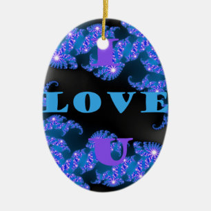 I Love U.png Ceramic Tree Decoration