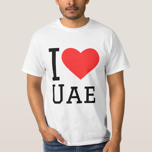 I love uae  T-Shirt (Front)