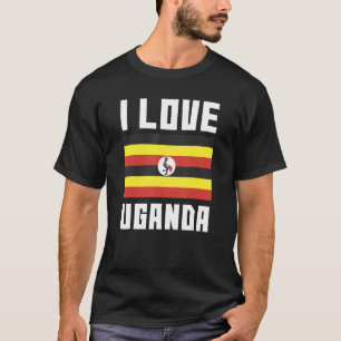I Love Uganda I Heart Uganda Family Travel Uganda T-Shirt