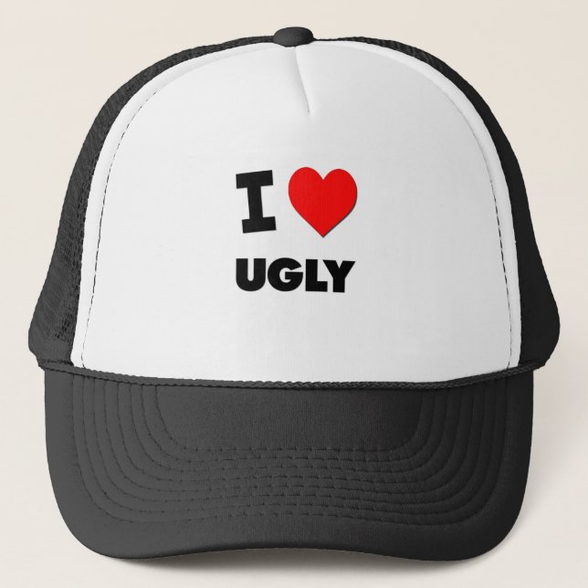 I love Ugly Trucker Hat (Front)