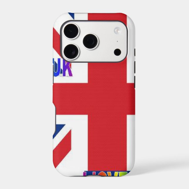 I Love UK Art Print (Back)