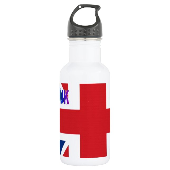 I Love UK Art Print 532 Ml Water Bottle (Front)