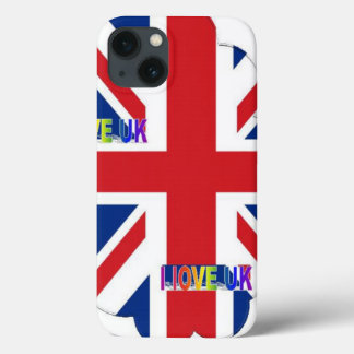 I Love UK Art Print iPhone 13 Case