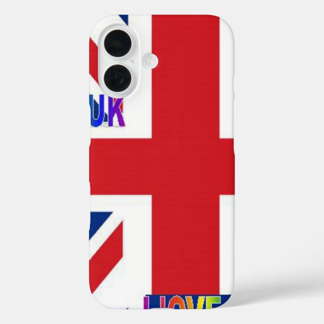 I Love UK Art Print Case-Mate iPhone Case (Back)