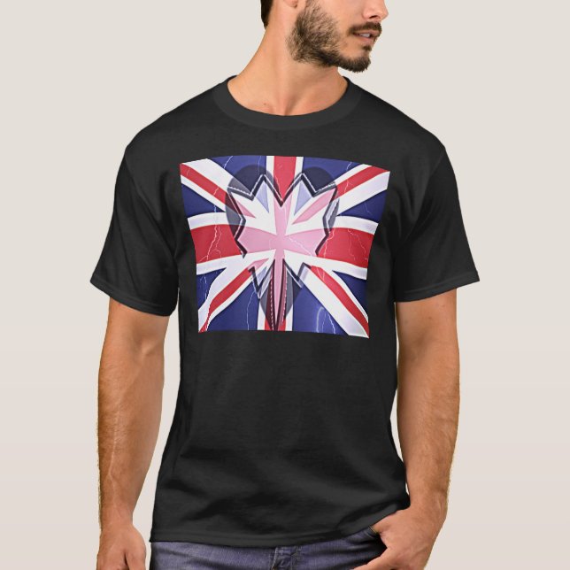 "I Love UK" Art Print T-Shirt (Front)