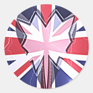 I Love UK Classic Round Sticker