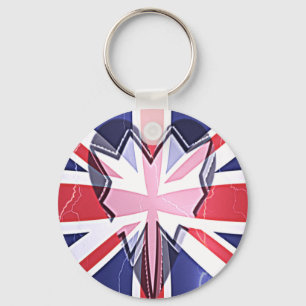 I Love UK Key Ring