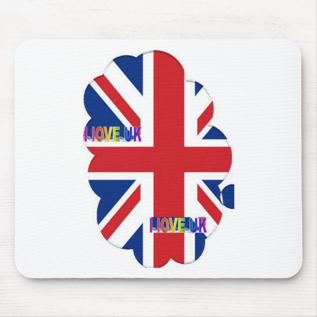 I LOVE UK MOUSE MAT (Front)