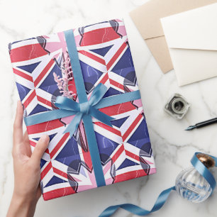 I Love UK Wrapping Paper