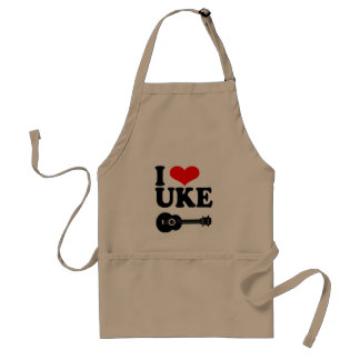 I Love Uke Ukulele Apron