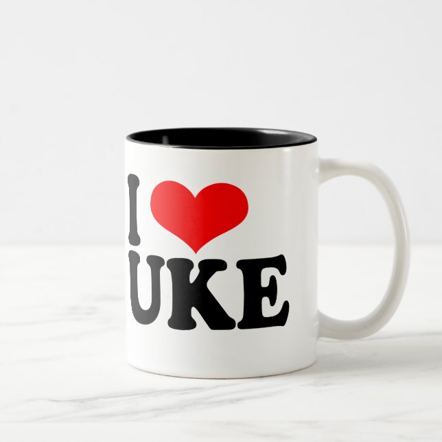 I Love Uke Ukulele Mug (Right)