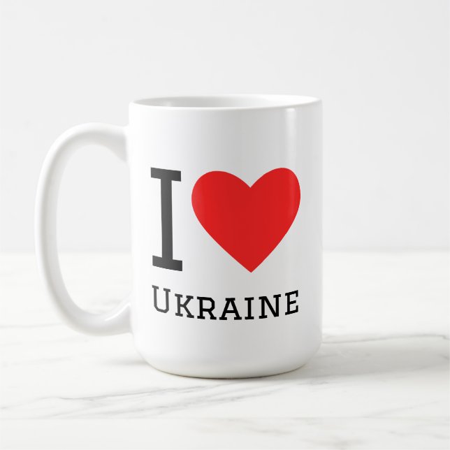 I love ukraine coffee mug (Left)