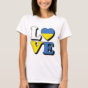 I Love Ukraine Travel Souvenir Vacation Ukrainian  T-Shirt