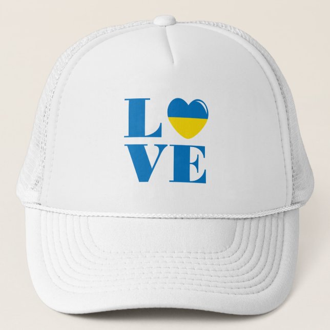 I love Ukraine Trucker Hat (Front)