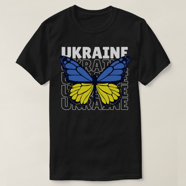 I Love Ukraine Ukraine Flag Ukrainian Pride T-Shirt (Design Front)