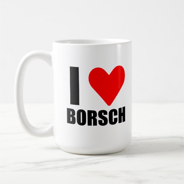 I love Ukrainian borsch Coffee Mug (Left)