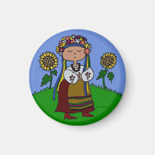 I Love Ukrainian Dance Magnet