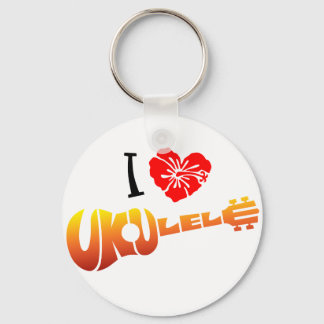 I Love Ukulele Key Ring