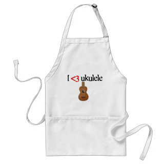 I love ukulele standard apron