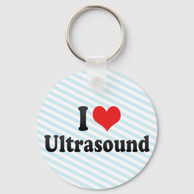 I Love Ultrasound Key Ring (Front)
