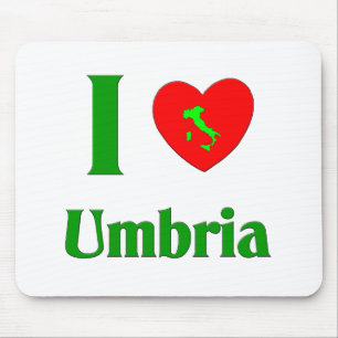 I Love Umbria Italy Mouse Mat