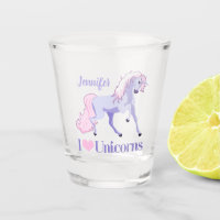 I Love Unicorns Cute Custom Unicorn