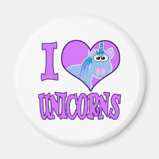 I Love unicorns Magnet
