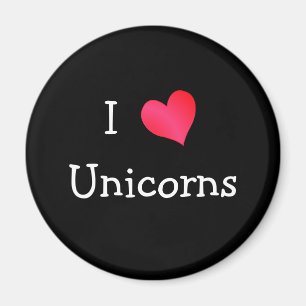 I Love Unicorns Magnet