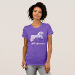 I Love Unicorns T-Shirt<br><div class="desc">A cute unicorn t-shirt for a girl who loves pretty pink and purple unicorns. Beautiful fantasy creatures are my favourite thing. Images used on this item are licensed and © Graphics Factory.com</div>