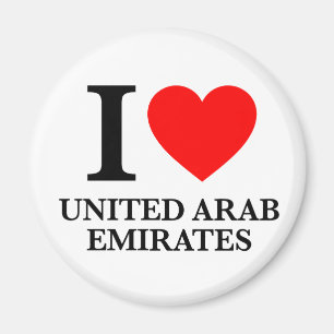 I Love United Arab Emirates Magnet