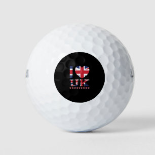 I Love United Kingdom-Uk-United Kingdom-England Golf Balls