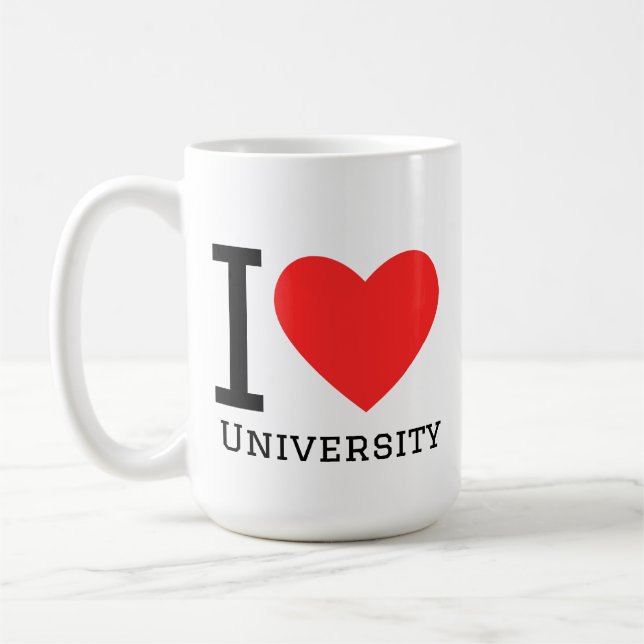 I love university  coffee mug (Left)